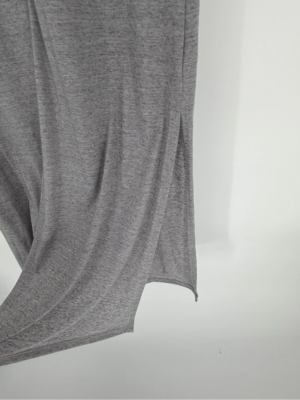 Abercrombie & Fitch Heather Grey Short-Sleeve Maxi Dress